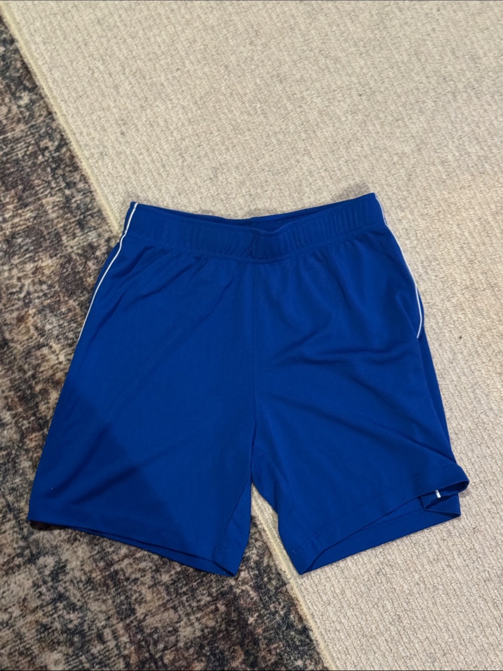 Boys Athletic Blue Performance Shorts